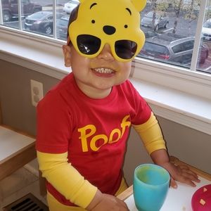 DIY toddler winnie the pooh costume for 18-24 month old!